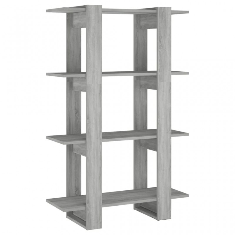 Book Cabinet/Room Divider Grey Sonoma 80x30x123.5 cm Book Cabinet/Room Divider Grey Sonoma 80x30x123.5 cm