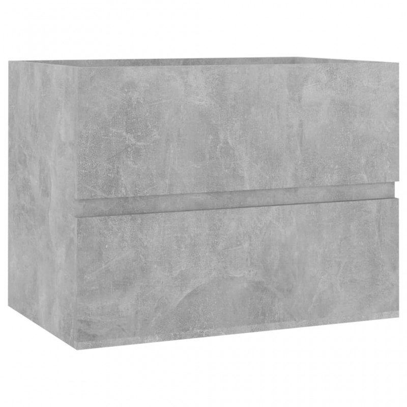 2 Piece Bathroom Furniture Set Concrete Grey Engineered Wood 2 Piece Bathroom Furniture Set Concrete Grey Engineered Wood
