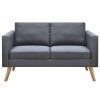 Sofa Set 2-Seater and 3-Seater Fabric Dark Grey