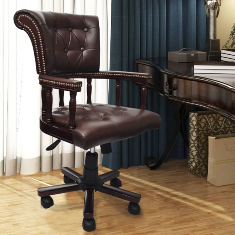 Swivel Office Chair Brown Swivel Office Chair Brown