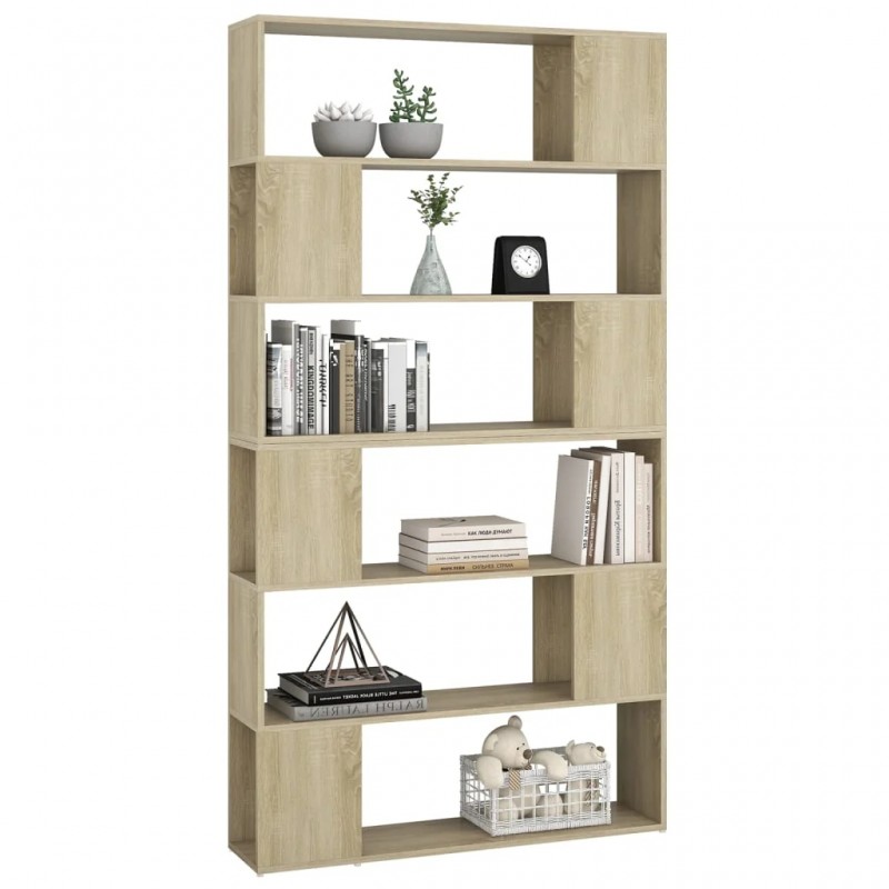 Book Cabinet Room Divider Sonoma Oak 100x24x188 cm Book Cabinet Room Divider Sonoma Oak 100x24x188 cm