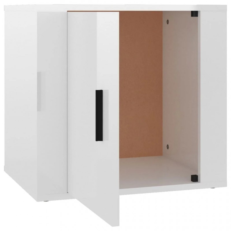 Bedside Cabinet High Gloss White 50x39x47 cm Bedside Cabinet High Gloss White 50x39x47 cm
