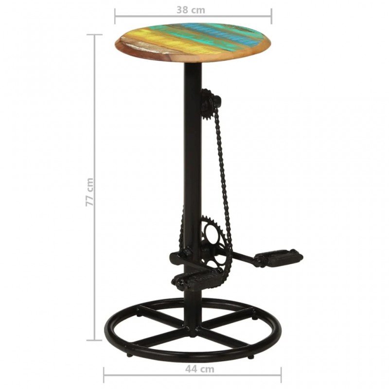 Bar Chairs 2 pcs Solid Reclaimed Wood Bar Chairs 2 pcs Solid Reclaimed Wood