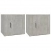 Bedside Cabinets 2 pcs Concrete Grey 50x39x47 cm