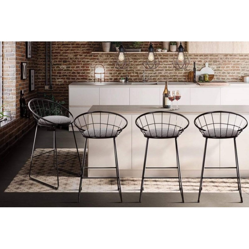 Artiss 4x Bar Stools Padded Seat Metal Artiss 4x Bar Stools Padded Seat Metal