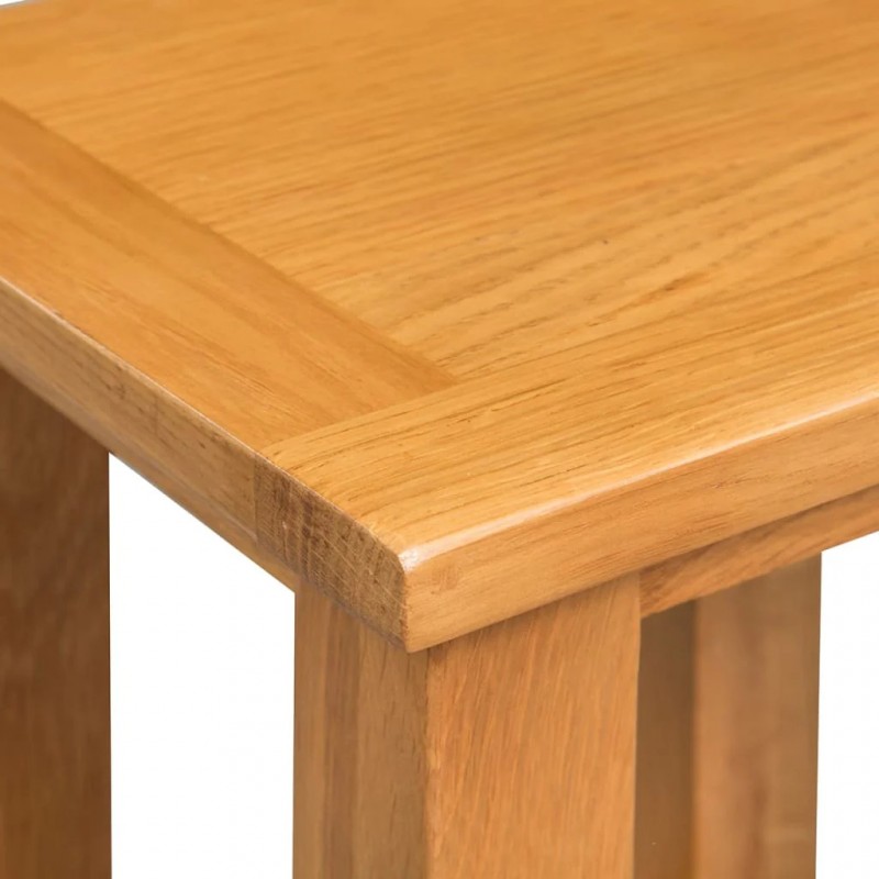 End Tables 2 pcs 27x24x37 cm Solid Oak Wood End Tables 2 pcs 27x24x37 cm Solid Oak Wood