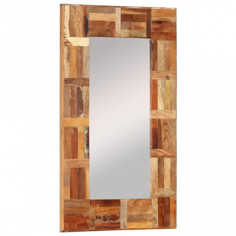 Wall Mirror Solid Wood Reclaimed 50x80 cm Wall Mirror Solid Wood Reclaimed 50x80 cm