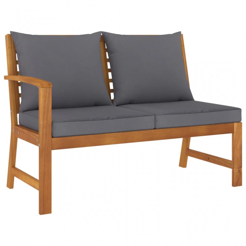 4 Piece Garden Lounge Set with Cushion Solid Acacia Wood 4 Piece Garden Lounge Set with Cushion Solid Acacia Wood