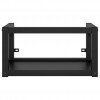 Wall-mounted Bathroom Washbasin Frame Black 40x38x31 cm Iron