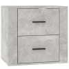 Wall-mounted Bedside Cabinet Concrete Grey 50x36x47 cm