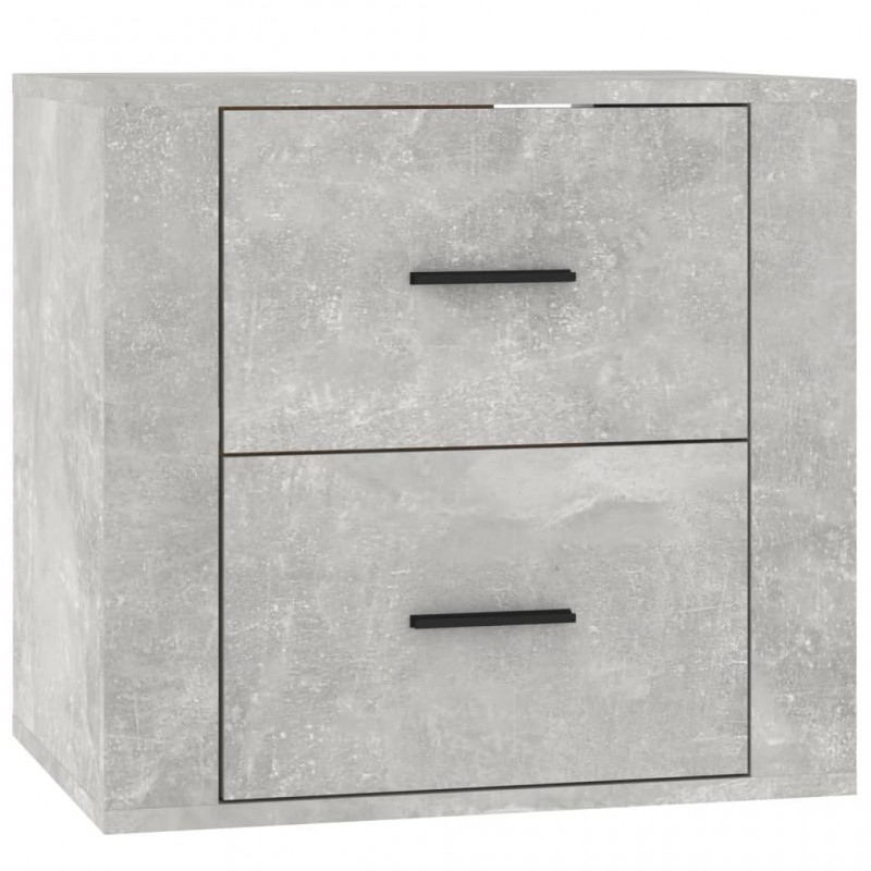 Wall-mounted Bedside Cabinet Concrete Grey 50x36x47 cm Wall-mounted Bedside Cabinet Concrete Grey 50x36x47 cm
