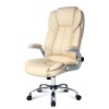 Artiss Executive Office Chair Leather Tilt Beige
