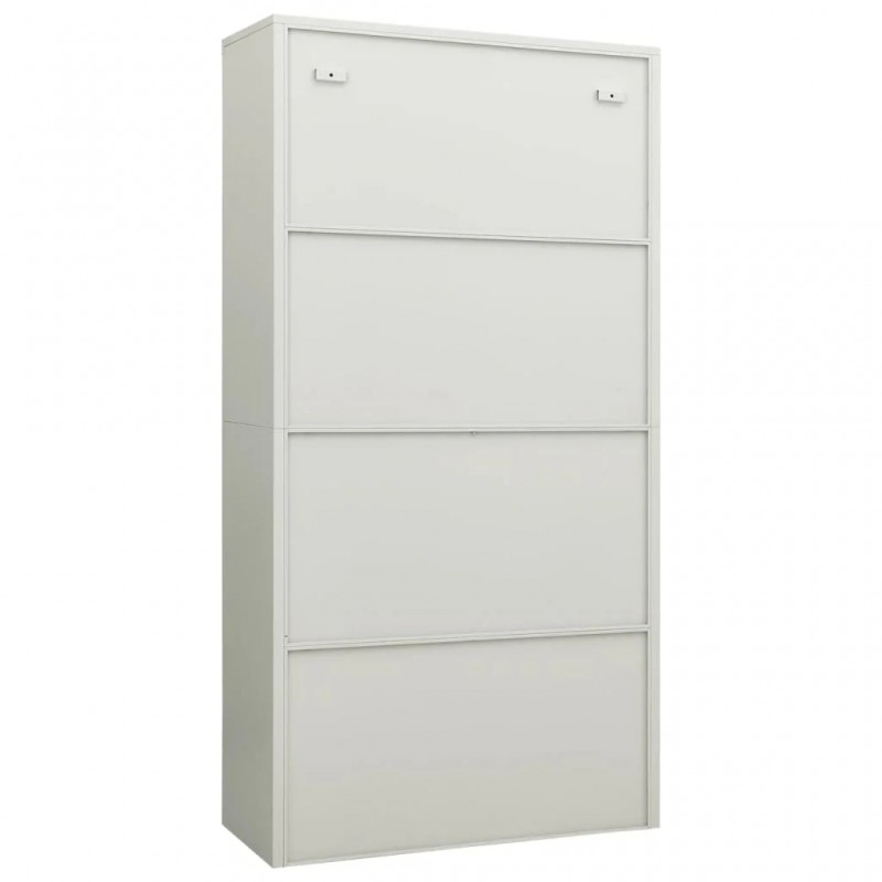 Locker Cabinet Light Grey 90x40x180 cm Steel Locker Cabinet Light Grey 90x40x180 cm Steel