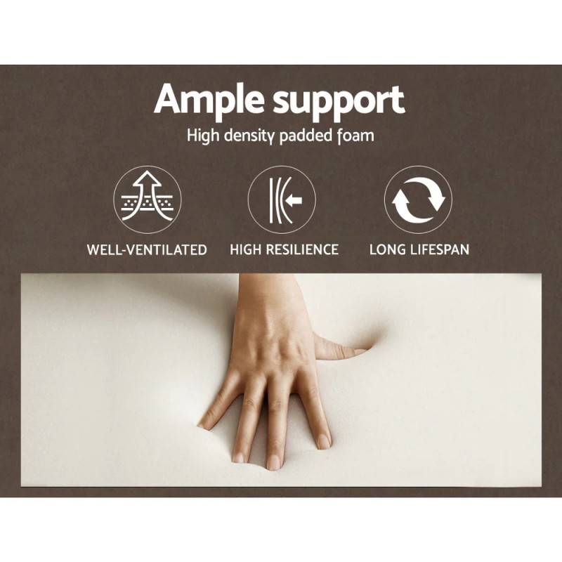 Artiss Wooden Office Chair Fabric Seat Grey Artiss Wooden Office Chair Fabric Seat Grey