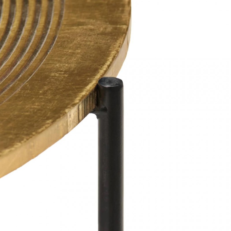 Table Set 2 Pieces Brass-covered MDF Table Set 2 Pieces Brass-covered MDF