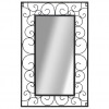 Wall Mirror Rectangular 50x80 cm Black