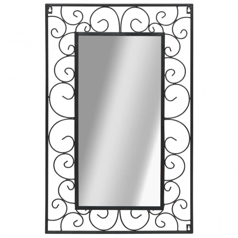 Wall Mirror Rectangular 50x80 cm Black Wall Mirror Rectangular 50x80 cm Black