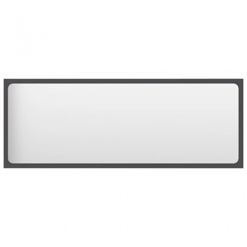 2 Piece Bathroom Furniture Set Grey Engineered Wood 2 Piece Bathroom Furniture Set Grey Engineered Wood