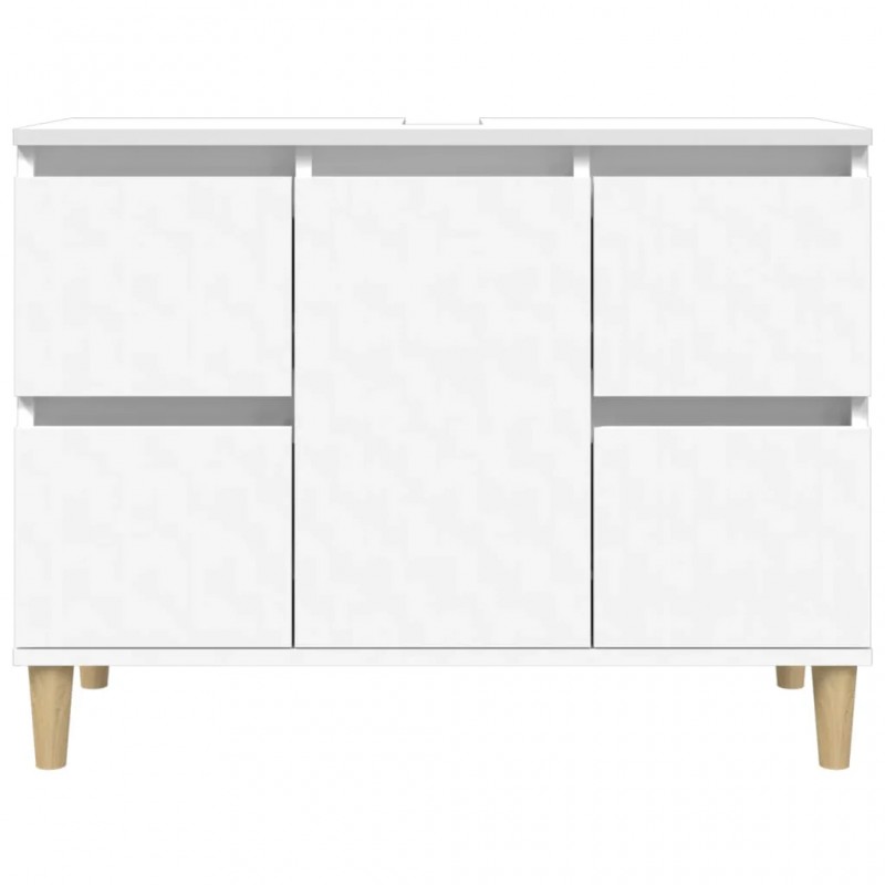 Sink Cabinet White 80x33x60 cm Engineered Wood Sink Cabinet White 80x33x60 cm Engineered Wood
