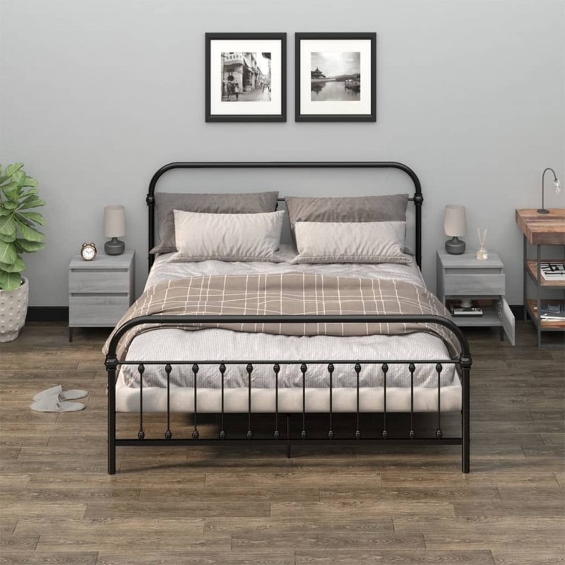 Bedside Cabinets 2 pcs Grey Sonoma 40x35x50 cm Bedside Cabinets 2 pcs Grey Sonoma 40x35x50 cm