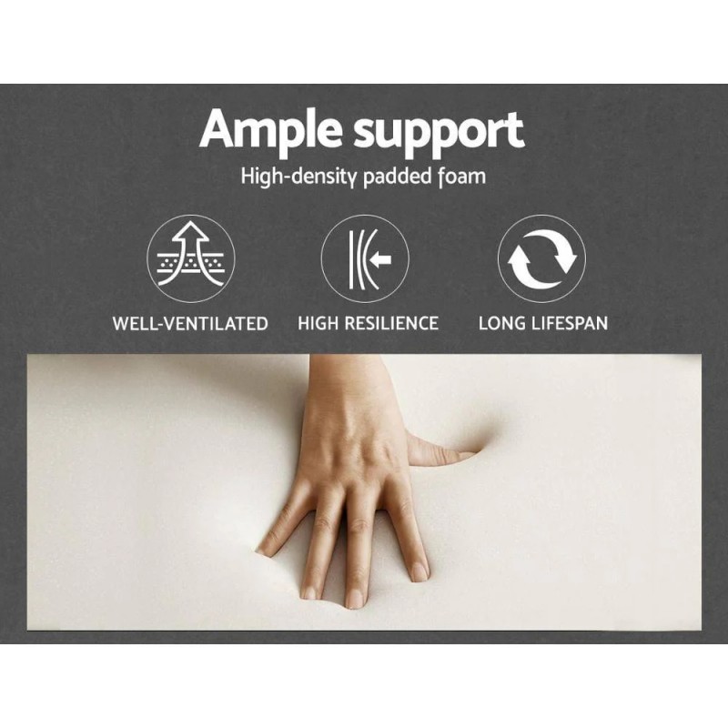 Artiss Wooden Office Chair Fabric Seat Black Artiss Wooden Office Chair Fabric Seat Black