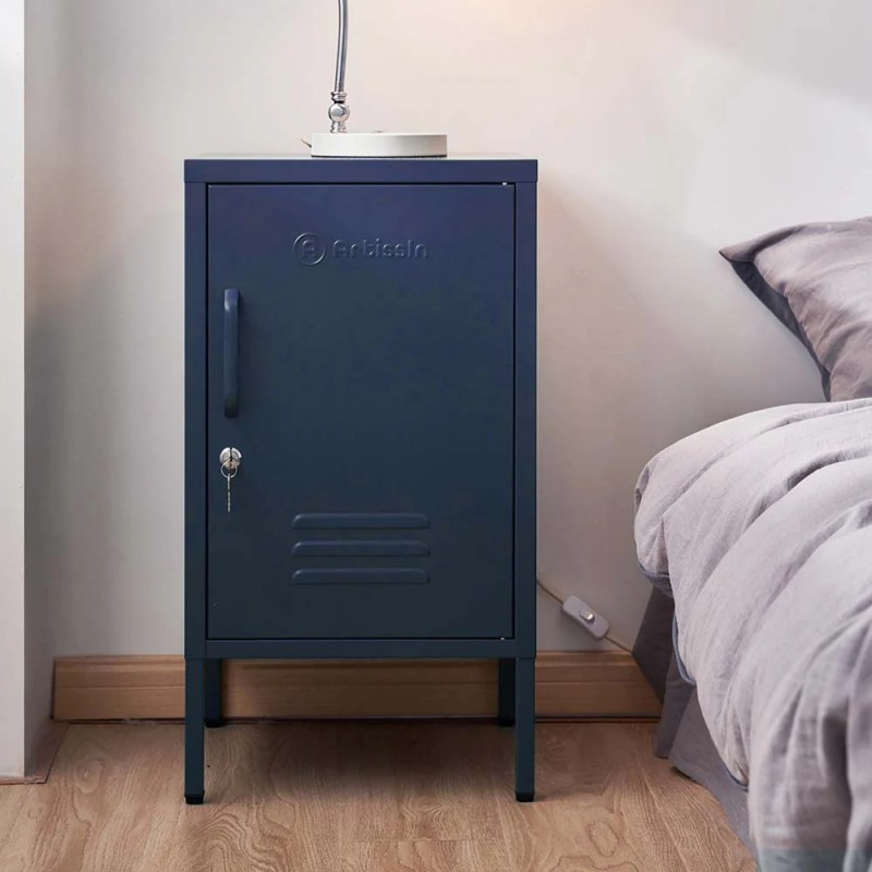 ArtissIn Bedside Table Metal Cabinet - MINI Blue ArtissIn Bedside Table Metal Cabinet - MINI Blue