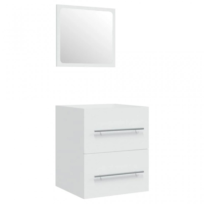 Sink Cabinet with Built-in Basin White Engineered Wood Sink Cabinet with Built-in Basin White Engineered Wood
