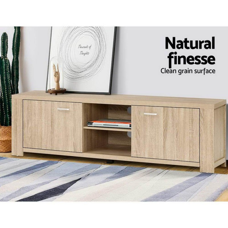 Artiss TV Cabinet Entertainment Unit 160cm Oak Maxi Artiss TV Cabinet Entertainment Unit 160cm Oak Maxi