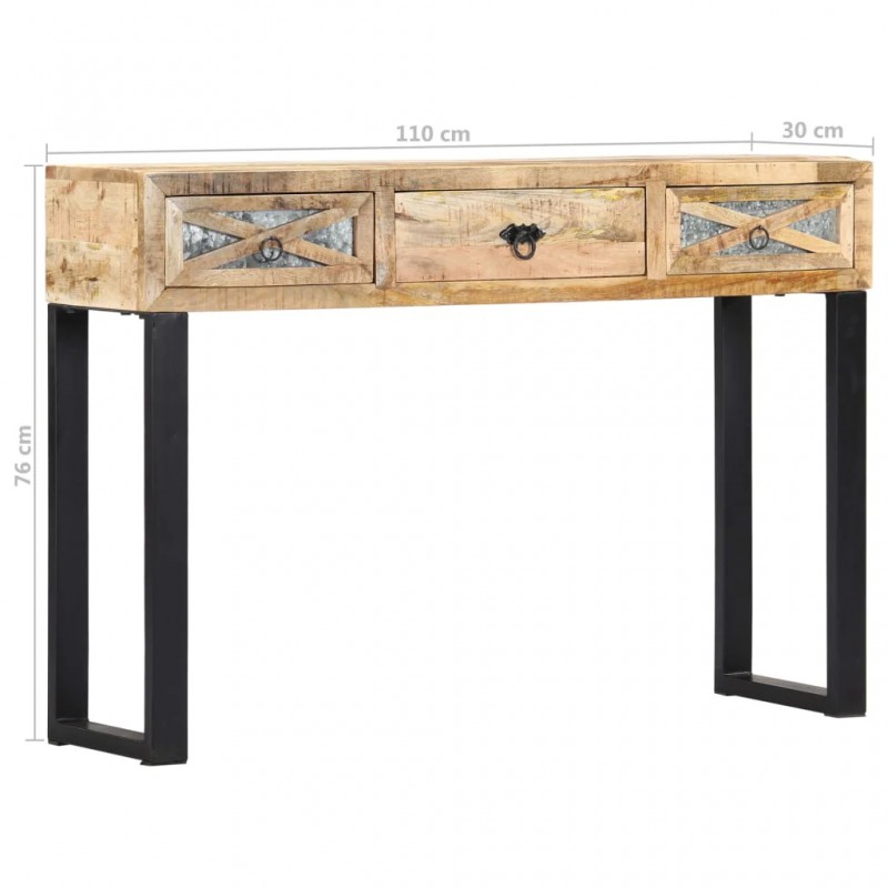 Console Table 110x30x76 cm Solid Mango Wood Console Table 110x30x76 cm Solid Mango Wood