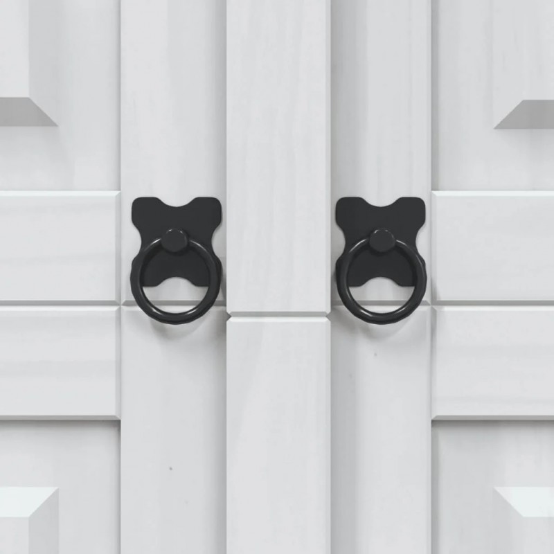 Cupboard Mexican Pine Corona Range White 80x40x170 cm Cupboard Mexican Pine Corona Range White 80x40x170 cm