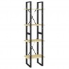 4-Tier Book Cabinet 40x30x140 cm Solid Pine Wood