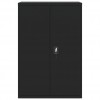 File Cabinet Black 90x40x140 cm Steel