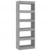 Book Cabinet/Room Divider Grey Sonoma 60x30x166 cm Engineered Wood
