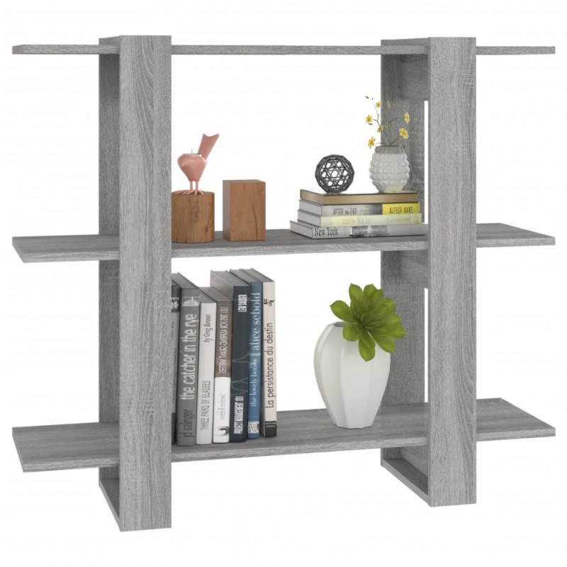 Book Cabinet/Room Divider Grey Sonoma 100x30x87 cm Book Cabinet/Room Divider Grey Sonoma 100x30x87 cm