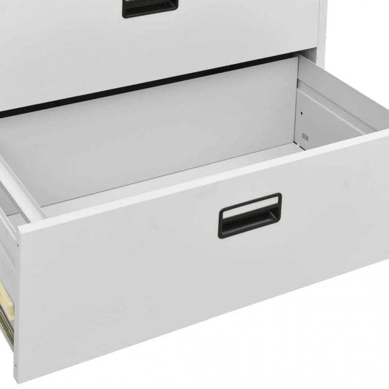 Filing Cabinet Light Grey 5 Drawer Steel Filing Cabinet Light Grey 5 Drawer Steel
