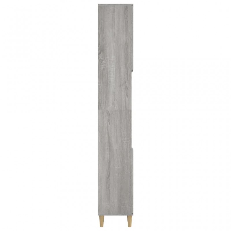Bathroom Cabinet Grey Sonoma 30x30x190 cm Engineered Wood Bathroom Cabinet Grey Sonoma 30x30x190 cm Engineered Wood