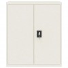 File Cabinet White 90x40x105 cm Steel