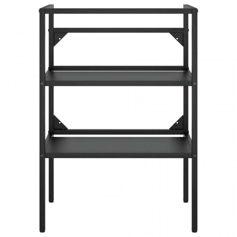 Bathroom Washbasin Frame with Built-in Basin Black Iron Bathroom Washbasin Frame with Built-in Basin Black Iron