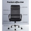 Artiss Mesh Office Chair High Back Black