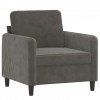 Sofa Chair Dark Grey 60 cm Velvet