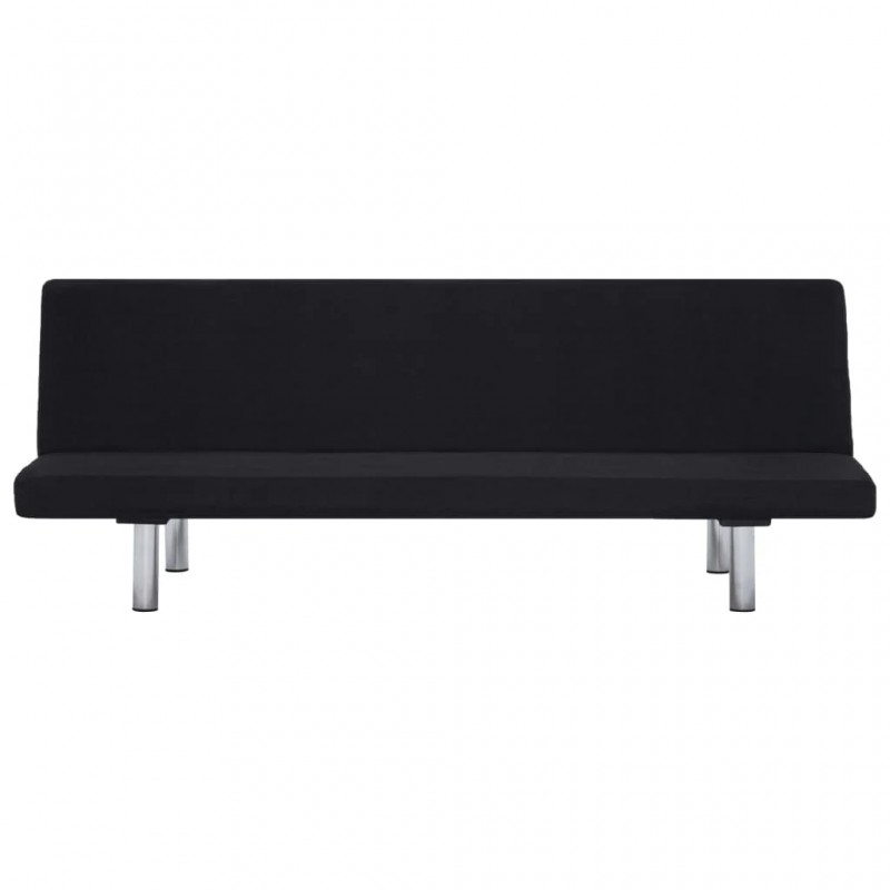 Sofa Bed Black Polyester Sofa Bed Black Polyester