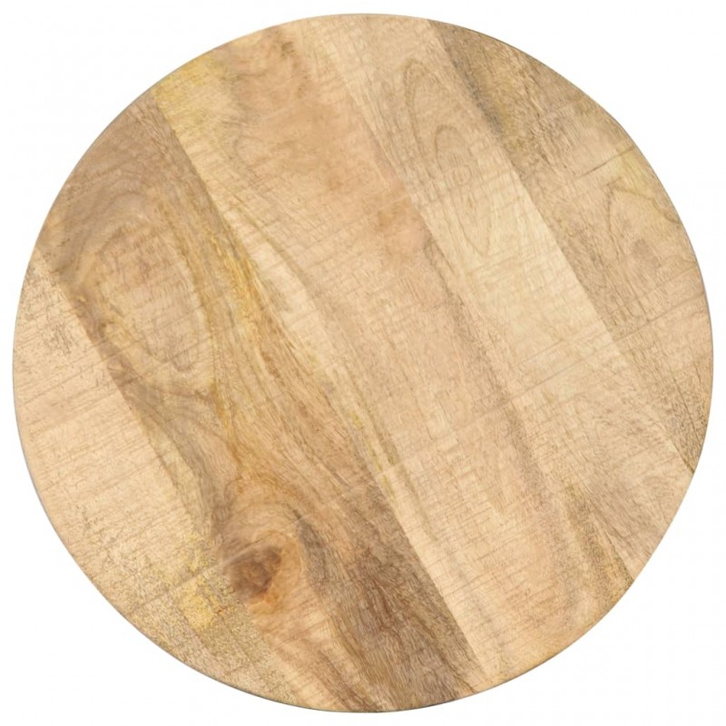 Side Table 45x(45-62) cm Solid Mango Wood and Cast Iron Side Table 45x(45-62) cm Solid Mango Wood and Cast Iron