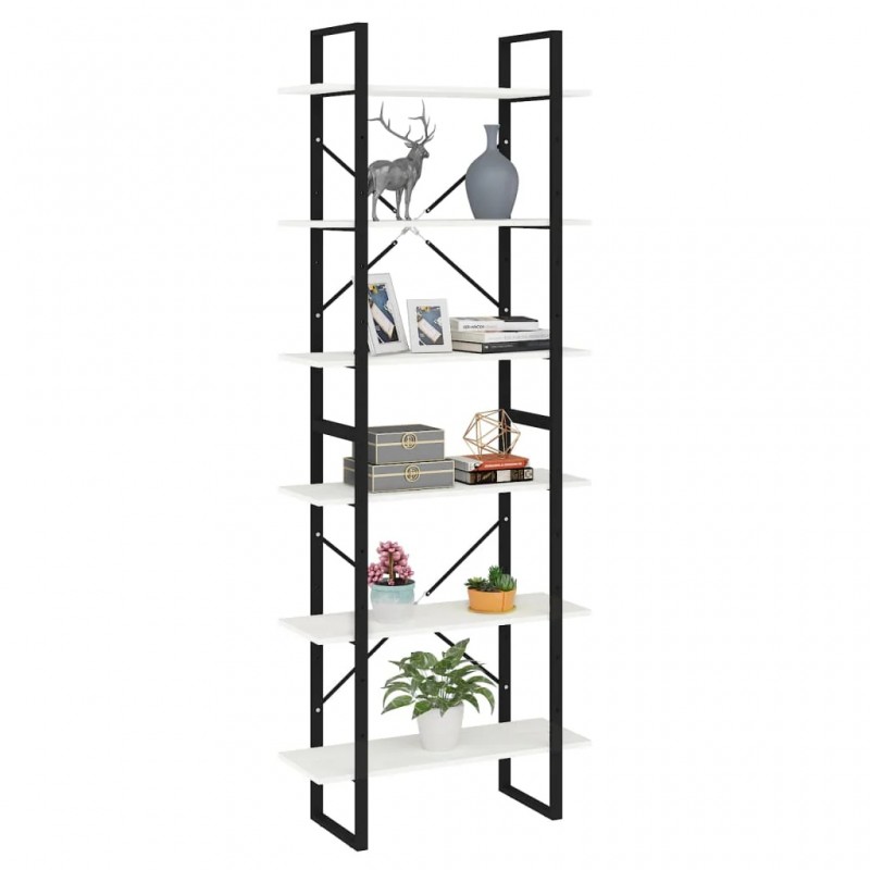 High Cabinet White 80x30x210 cm Solid Pine Wood High Cabinet White 80x30x210 cm Solid Pine Wood