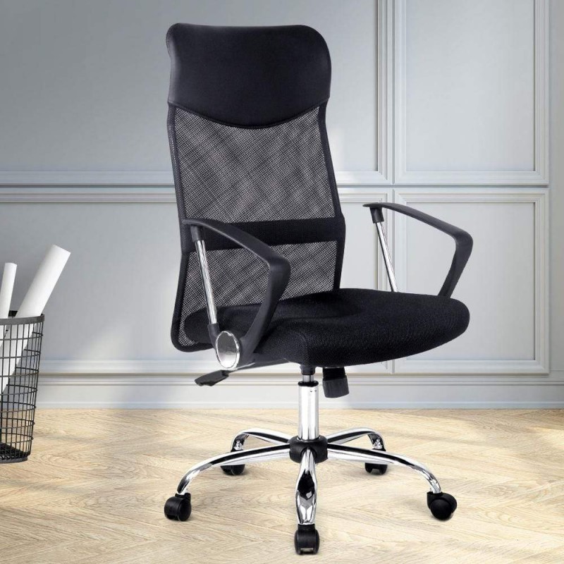 Artiss Mesh Office Chair High Back Black Artiss Mesh Office Chair High Back Black
