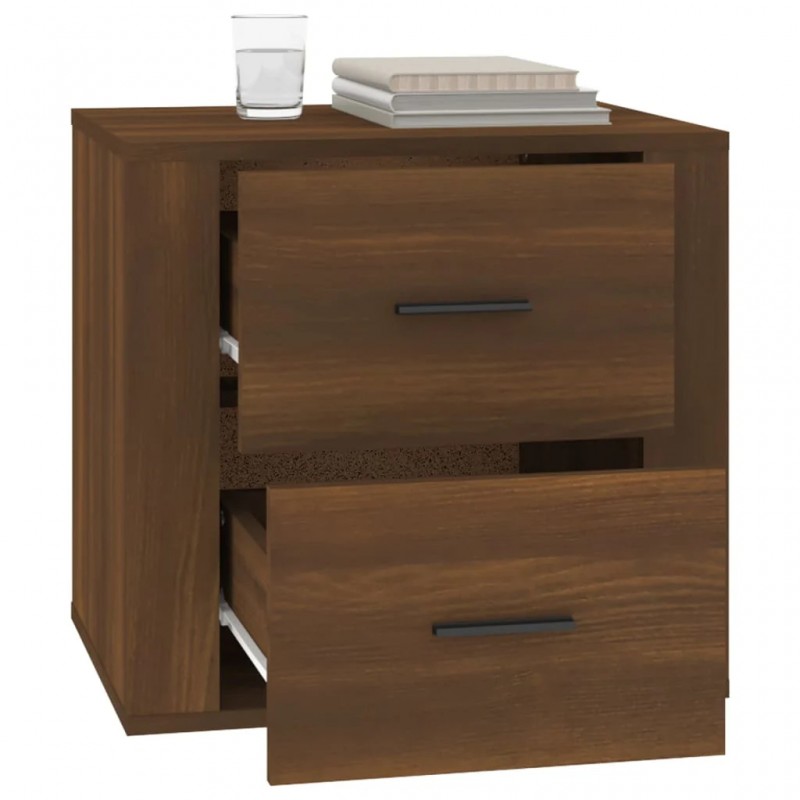 Bedside Cabinet Brown Oak 50x39x47 cm Bedside Cabinet Brown Oak 50x39x47 cm