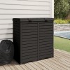 Outdoor Garbage Bin Black 78x41x86 cm Polypropylene