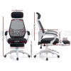 Artiss Mesh Office Chair Recliner Black White