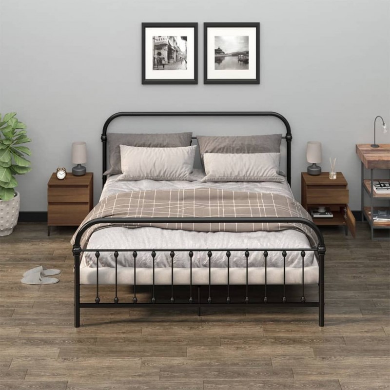 Bedside Cabinets 2 pcs Brown Oak 40x35x50 cm Bedside Cabinets 2 pcs Brown Oak 40x35x50 cm