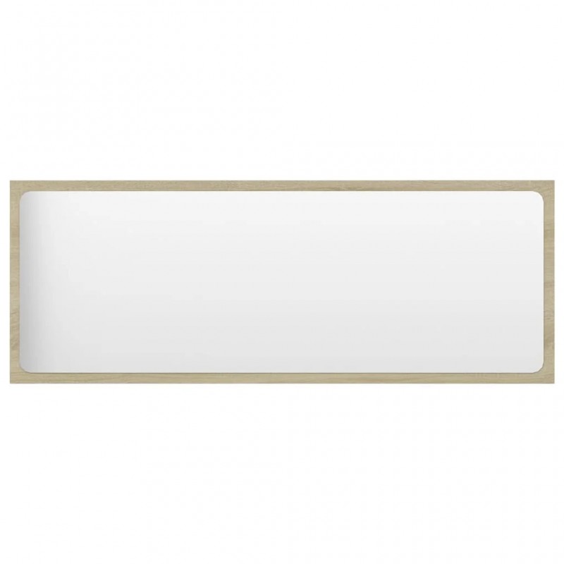 Bathroom Furniture Set White and Sonoma Oak Engineered Wood Bathroom Furniture Set White and Sonoma Oak Engineered Wood