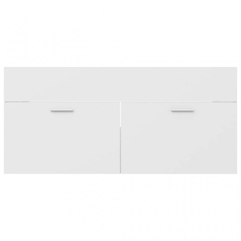 2 Piece Bathroom Furniture Set White Engineered Wood 2 Piece Bathroom Furniture Set White Engineered Wood